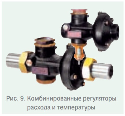 Рис. 9. Комбинированные регуляторы расхода и температуры