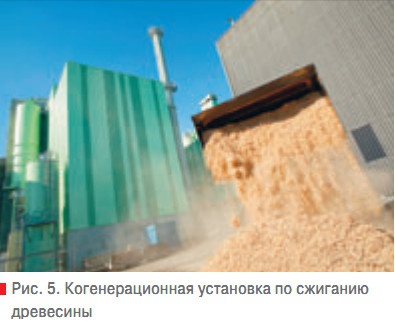 Рис. 5. Когенерационная установка по сжиганию древесины