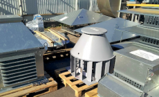 Laboratory testing of aerodynamics of serial roof fans