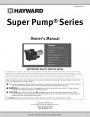 Насосы для бассейнов с префильтром Hayward серии Super Pump