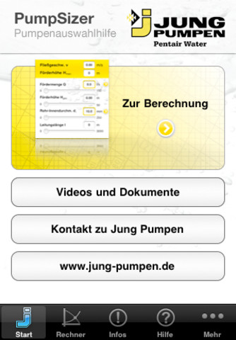 Jung PumpSizer Jung PumpSizer