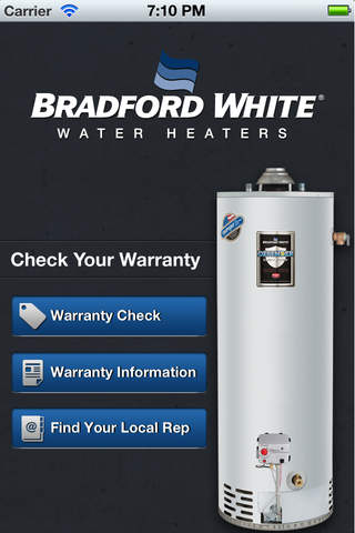 Bradford White Mobile Warranty Checker