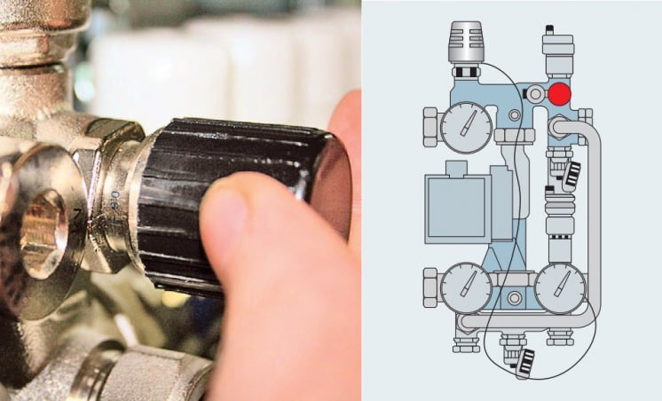 Как отрегулировать смесительный узел теплого пола