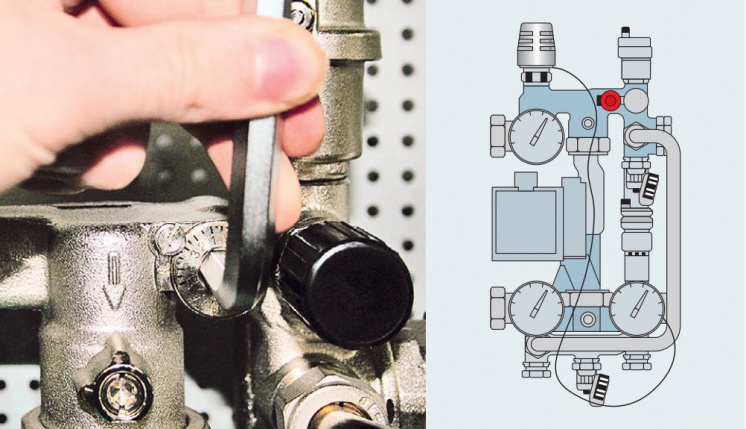 Как отрегулировать смесительный узел теплого пола