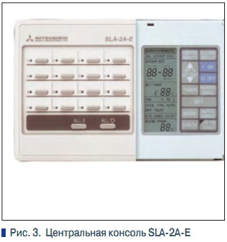 Рис. 3.  Центральная консоль SLA-2A-E