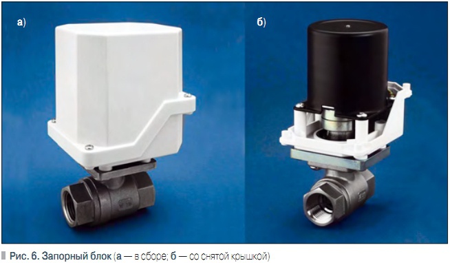 Рис. 6. Запорный блок