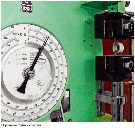 Проверка трубы на разрыв