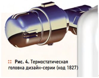 Рис. 4. Термостатическая головка дизайн-серии (код 1827)