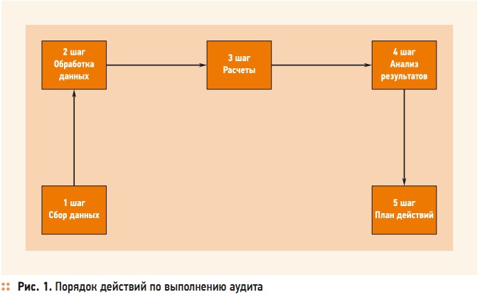 Рис. 1. Порядок действий по выполнению аудита