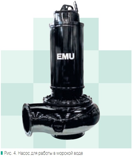 Рис. 4. Насос для работы в морской воде