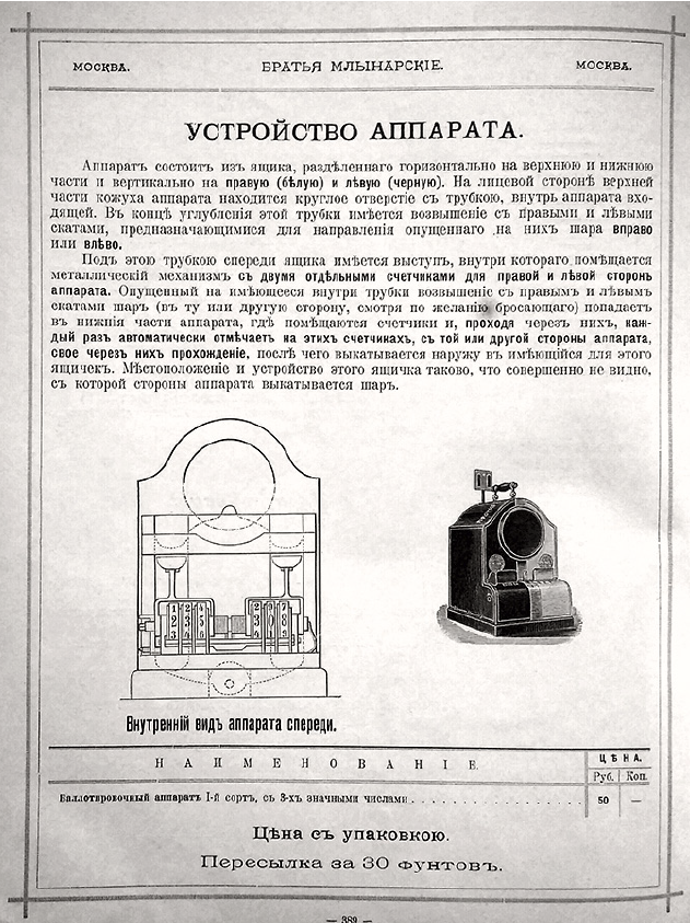 Устройство баллотировочного аппарата