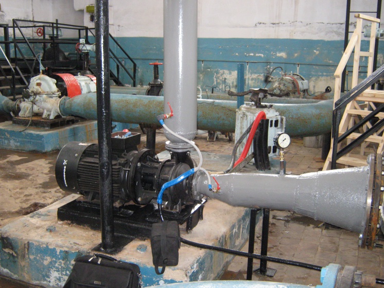 Рис. 2. Насос GRUNDFOS серии NB на станции «Клестовка».