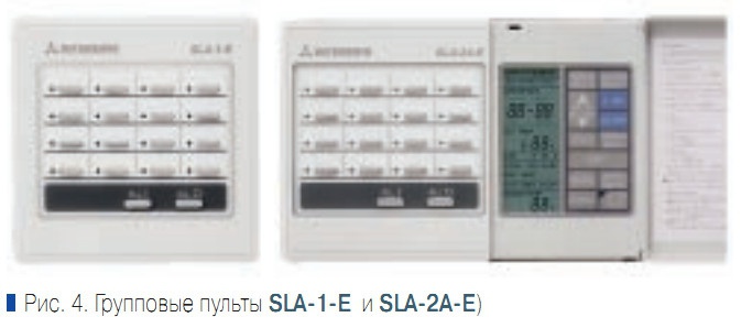 Рис. 4. Групповые пульты SLA-1-Е и SLA-2А-Е)