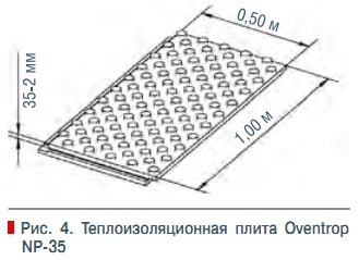 Рис. 4. Теплоизоляционная плита Oventrop  NP-35