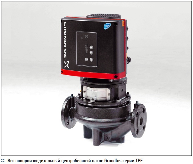 Высокопроизводительный центробежный насос Grundfos серии TPE Высокопроизводительный центробежный насос Grundfos серии TPE