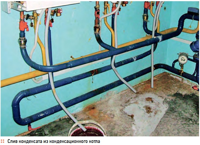 Газовый котел отвод конденсата