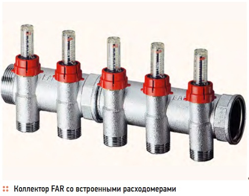 Коллектор FAR со встроенными расходомерами