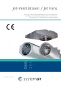 Центробежные струйные вентиляторы Systemair серии AJ8, AJR, IVT 