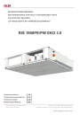 Компактные приточно-вытяжные установки с пластинчатым рекуператором (подвесное исполнение) Salda серии RIS 1900PE/PW EKO 3.0