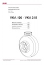Круглые канальные вентиляторы Salda серии VKA 100 - 315