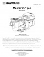 Насосы для бассейнов с регулируемой скоростью Hayward серии MaxFlo VS SP23510VSP