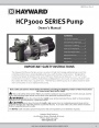 Насосы для бассейнов с префильтром Hayward серии HCP 3000