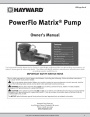 Насосы для бассейнов с префильтром Hayward серии PowerFlo Matrix