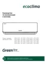 Бытовые сплит-системы Ecoclima серии Green line On/Off
