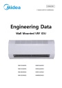 VRF-системы Midea - Внутренние блоки V8 IDU: MIH15GHN18, MIH22GHN18, MIH28GHN18, MIH36GHN18, MIH45GHN18, MIH56GHN18, MIH71GHN18, MIH80GHN18. Руководство по установке.