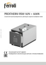 Стальные промышленные котлы Ferroli серии PREXTHERM RSW 92N–600N. Технический паспорт, руководство по эксплуатации, монтажу и техобслуживанию