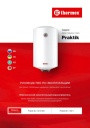Электрические накопительные водонагреватели Thermex серии Praktik - Praktik 30–50 V Slim, 80–150 V. Руководство по эксплуатации
