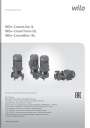 Циркуляционные насосы с сухим ротором Wilo-CronoLine-IL, CronoTwin-DL, CronoBloc-BL. Паспорт и инструкция по монтажу и эксплуатации