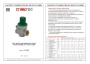 Регулятор давления (редуктор) мембранный регулируемый Valtec VT.089. Паспорт, руководство по эксплуатации