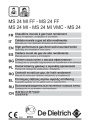 Настенные газовые котлы De Dietrich серии Zena MS - MS 24 MI FF, MS 24 FF, MS 24 MI, MS 24 MI VMC, MS 24. Руководство по установке и эксплуатации