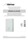Газовые настенные котлы Sime серии Brava Slim BF - 25, 30. Инструкция по монтажу и техническому обслуживанию
