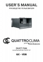 Канальные вентиляторы QuattroClima Ventilazione серии QC - VDB