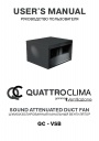 Шумоизолированные канальные вентиляторы QuattroClima Ventilazione серии QC - VSB