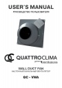 Настенные канальные вентиляторы QuattroClima Ventilazione серии QC - VWA