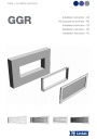 Монтажные рамки, вентиляционные решетки Lindab серии GGR