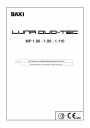 Настенные газовые конденсационные котлы Baxi серии Luna DUO-TEC