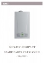 Газовые котлы Baxi серии DUO-TEC Compact. Каталоги запчастей