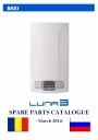 Газовые котлы Baxi серии Luna. Каталоги запчастей