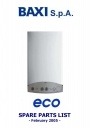 Газовые котлы Baxi серии ECO 3. Каталоги запчастей