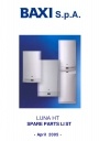 Газовые котлы Baxi серии Luna. Каталоги запчастей